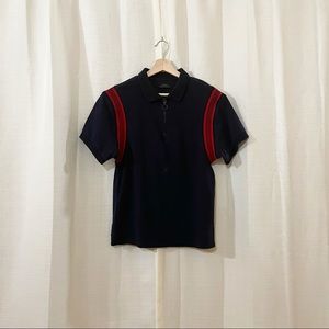 Zara Men Navy Blue with Red shoulder design